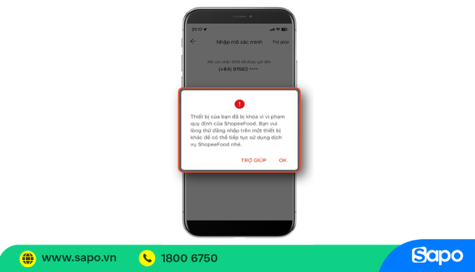 hủy đơn trên shopee food nhiều lần