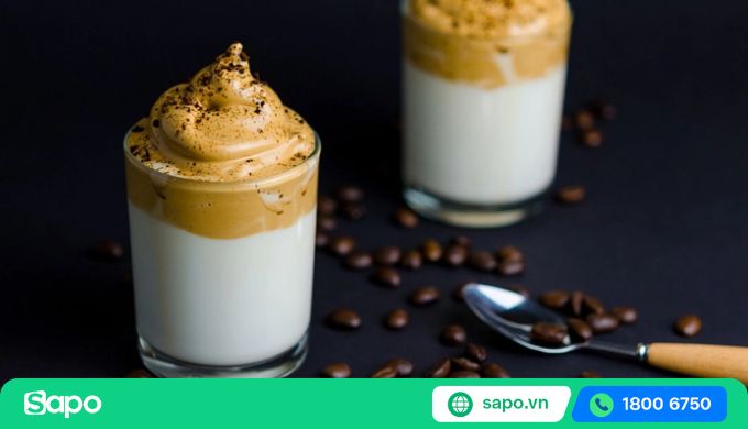 cafe bọt biển ngon miệng