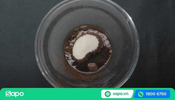 trộn đường và cafe