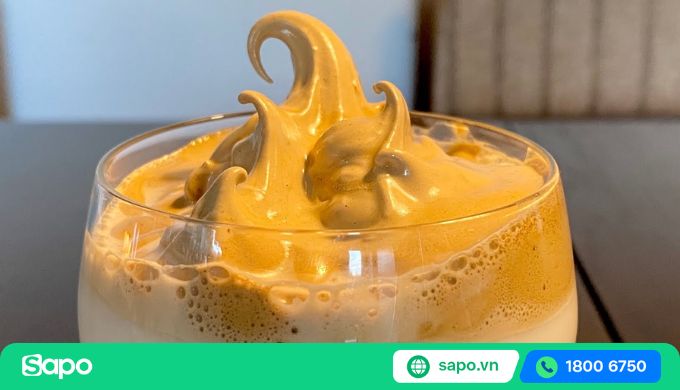hoàn thiện cốc cafe dalgona
