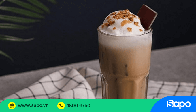 trang trí cốc cafe cốt dừa