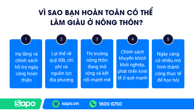 Lý do ngày càng nhiều người muốn về quê làm giàu