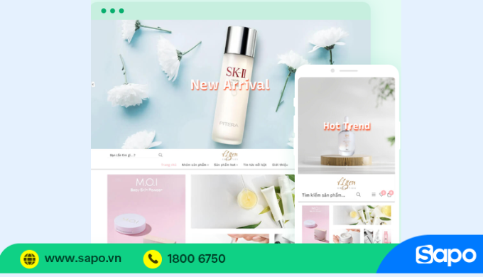 Sapo cung cấp dịch vụ thiết kế website bán hàng chuyên nghiệp được hơn 230.000 khách hàng tin tưởng
