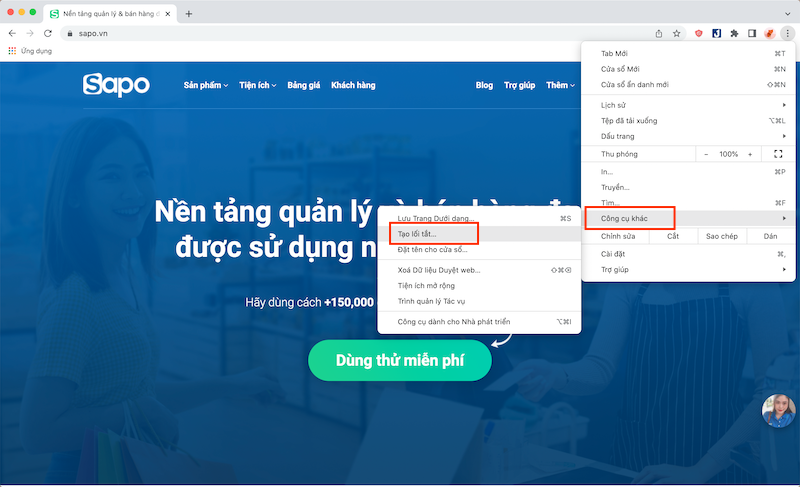 Cách lưu trang web bằng phím tắt