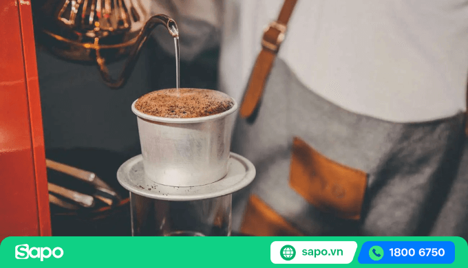 cách pha cà phê phin to