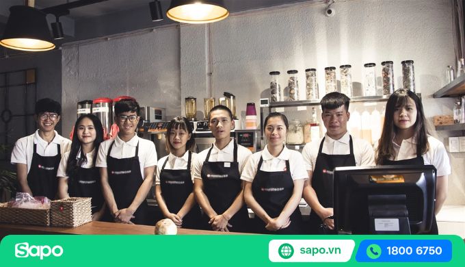 quản lý nhân viên quán cafe từ xa