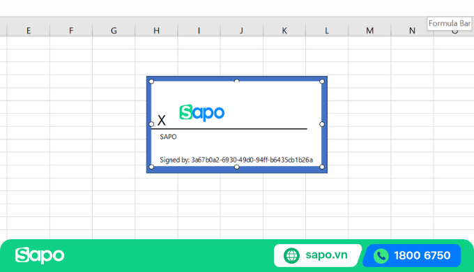Cách tạo chữ ký điện tử trong Excel