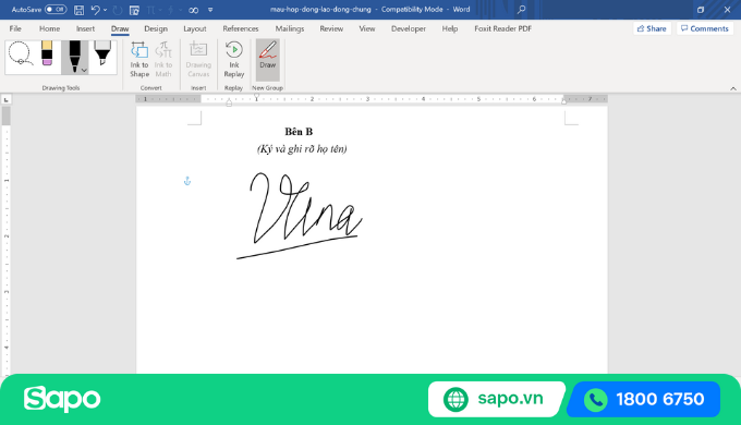 Cách tạo chữ ký điện tử trong Word