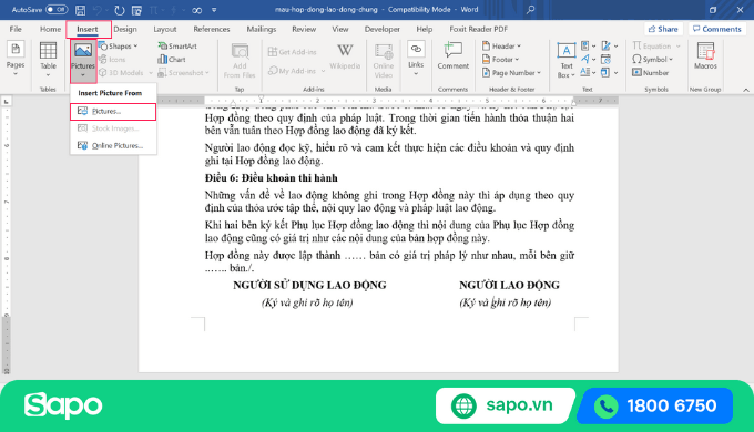 Cách tạo chữ ký điện tử trong Word