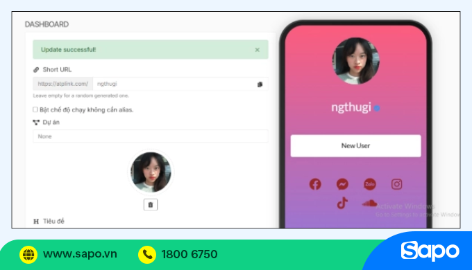chọn mẫu phù hợp với link bio trên tiktok của bạn