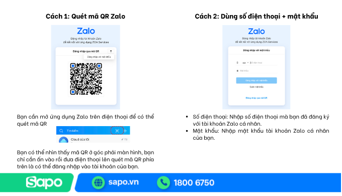 cách tạo zalo oa 2