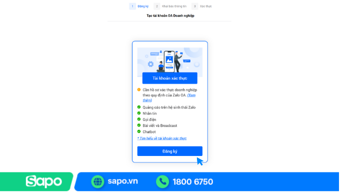 cách tạo zalo oa 4