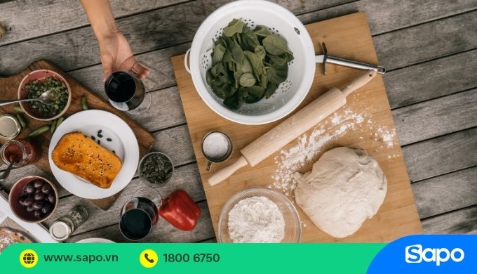 Chuẩn bị và cân đo nguyên liệu