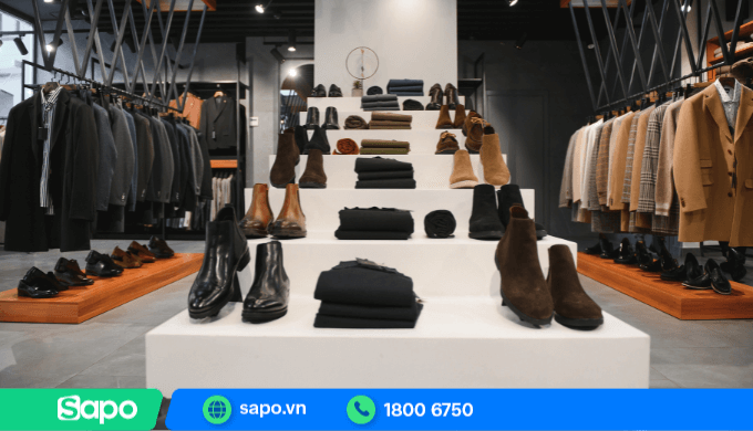 Trang trí shop quần áo có điểm nhấn sản phẩm