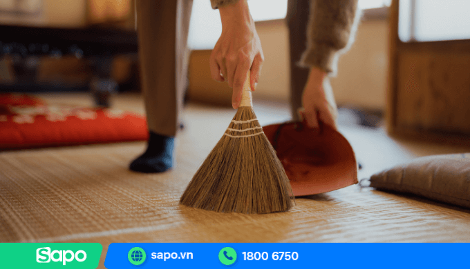 Không nên quét nhà 3 ngày Tết