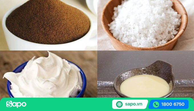 nguyên liệu pha cafe muối