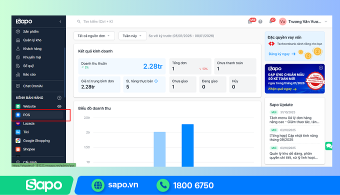 Truy cập kênh POS