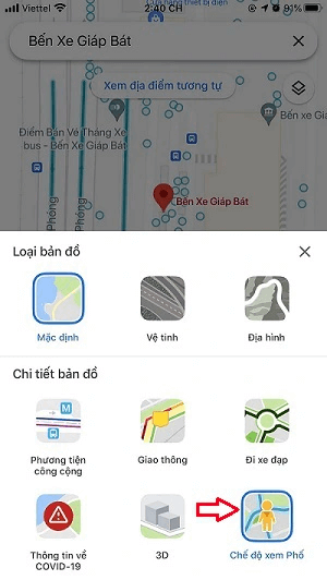 Chế độ xem phố Google Map