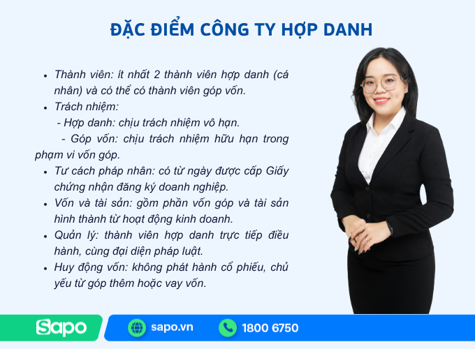 đặc điểm của cty hợp danh
