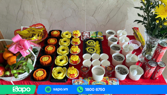 Mâm cúng khai trương chuẩn bị kỹ lưỡng