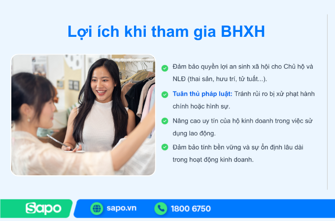 Lợi ích khi đăng ký BHXH