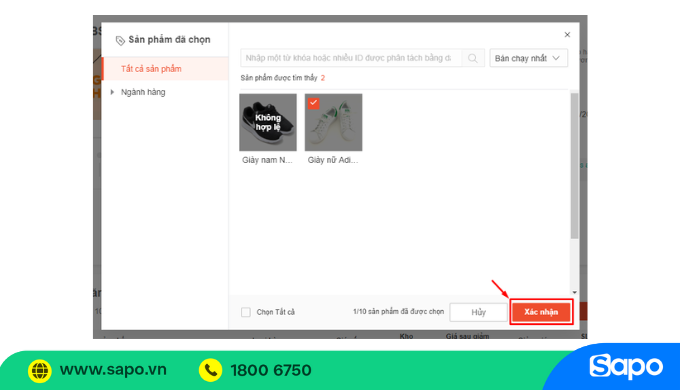Thiết lập giá Shopee