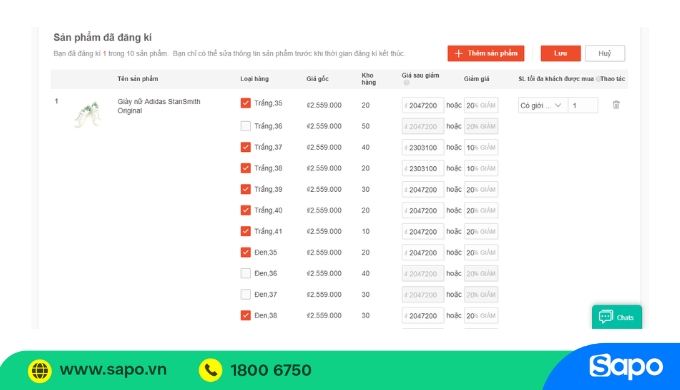 Đăng bán sản phẩm Shopee