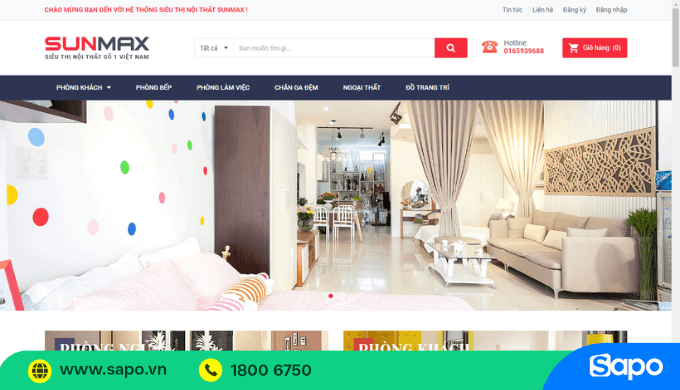 giao diện header website