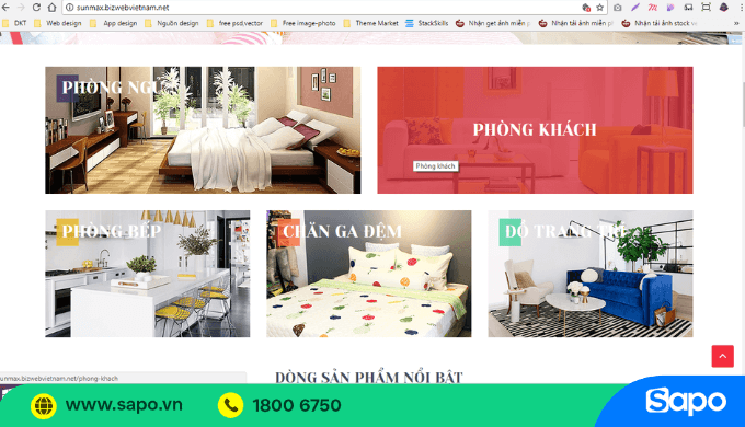 Khối banner đầu trang web