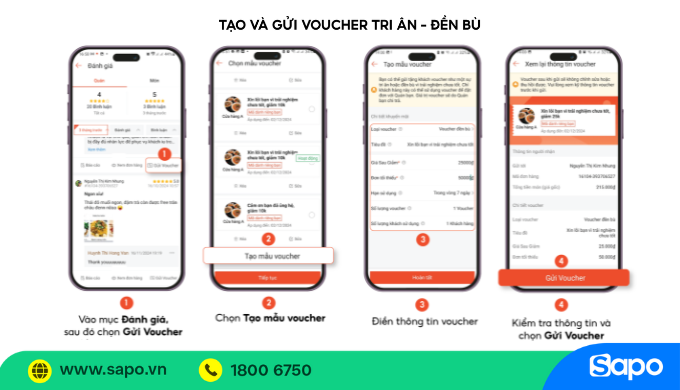 Tặng voucher cho khách hàng ShopeeFood