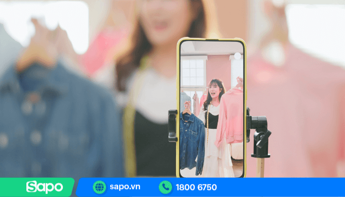 Màu sắc background livestream phù hợp với sản phẩm quần áo livestream