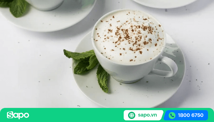 creamy choco peppermint tea