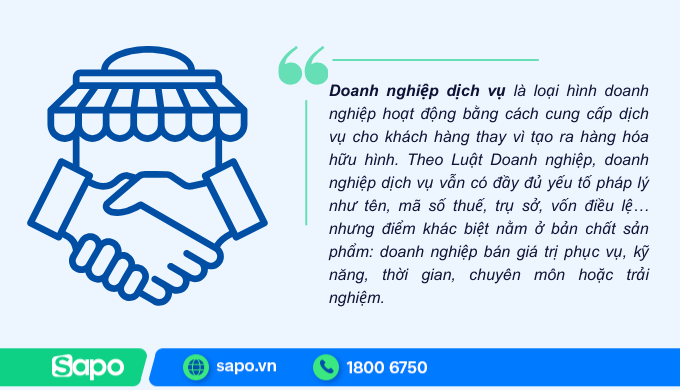 doanh nghiệp dịch vụ là gì
