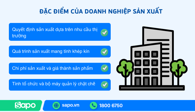 Đặc điểm của doanh nghiệp sản xuất