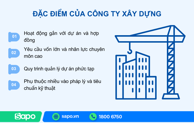 đặc điểm của công ty xây dựng