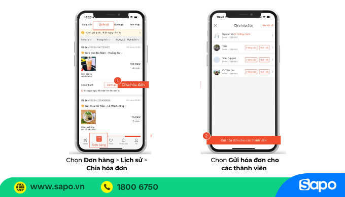 shopeefood đặt nhóm