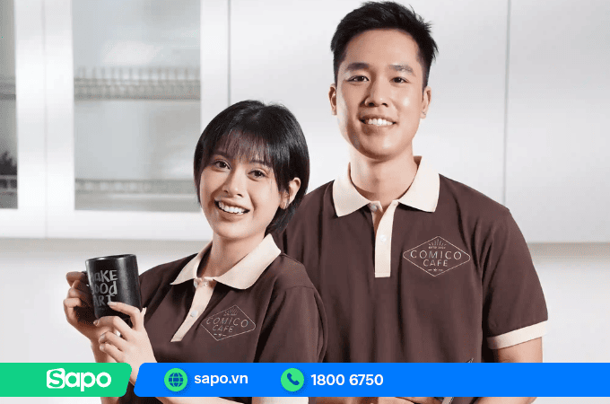 mẫu đồng phục quán cafe đơn giản, thanh lịch