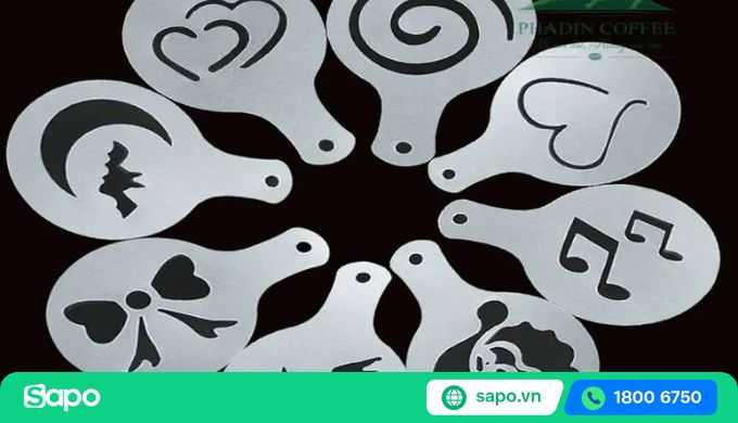 khuôn rắc bột ca cao