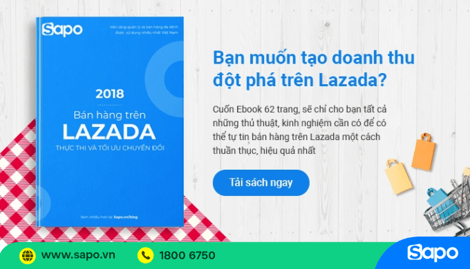 eBook bán hàng trên Lazada