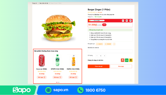 Danh mục sản phẩm mua cùng trên Ega Food