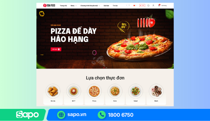 Banner Ega Food đa dạng
