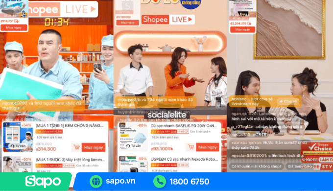 Thuê người livestream bán hàng trên nền tảng Shopee