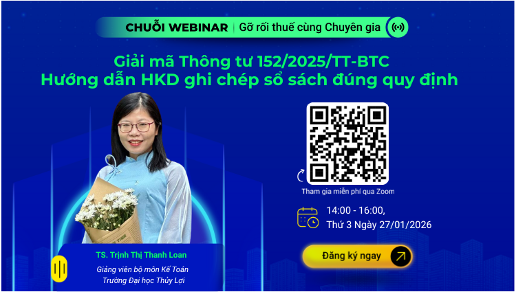 Giải mã Thông tư 152/2025/TT-BTC - Hướng dẫn Hộ kinh doanh ghi chép sổ sách đúng quy định