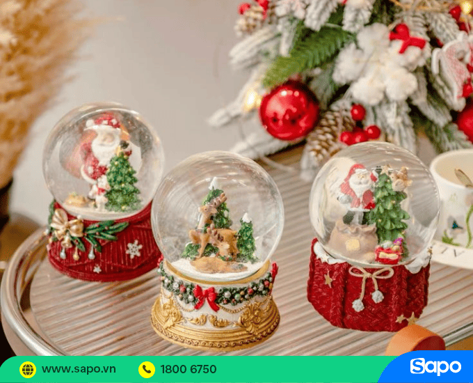 quả cầu tuyết giáng sinh