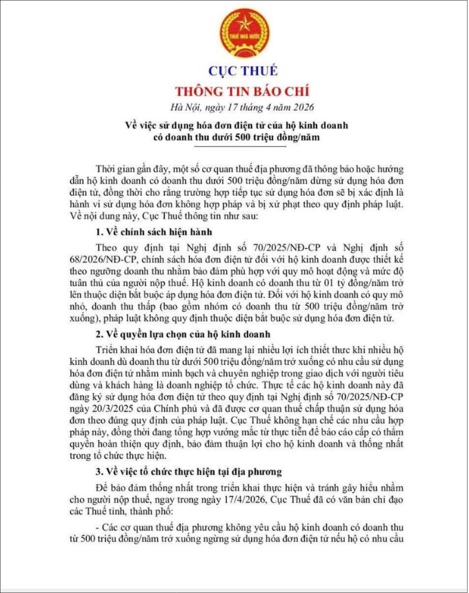 thông cáo báo chí