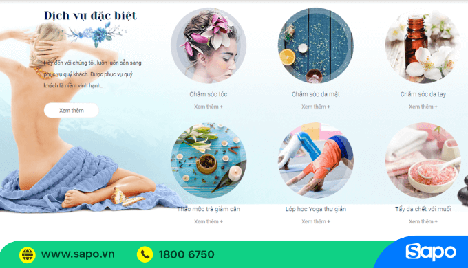 Danh mục sản phẩm spa