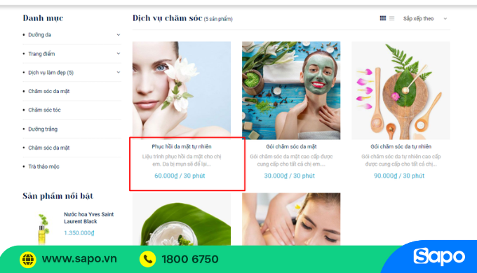 Trang dịch vụ tăng trải nghiệm người dùng