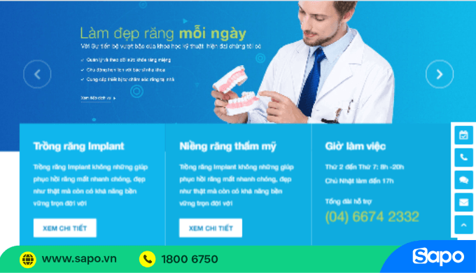 Mẫu giao diện website bán hàng