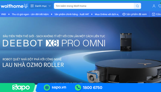 Giao diện Wolf Home