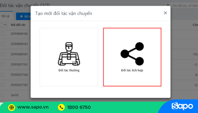 kết nối và đăng ký giao hàng AhaMove
